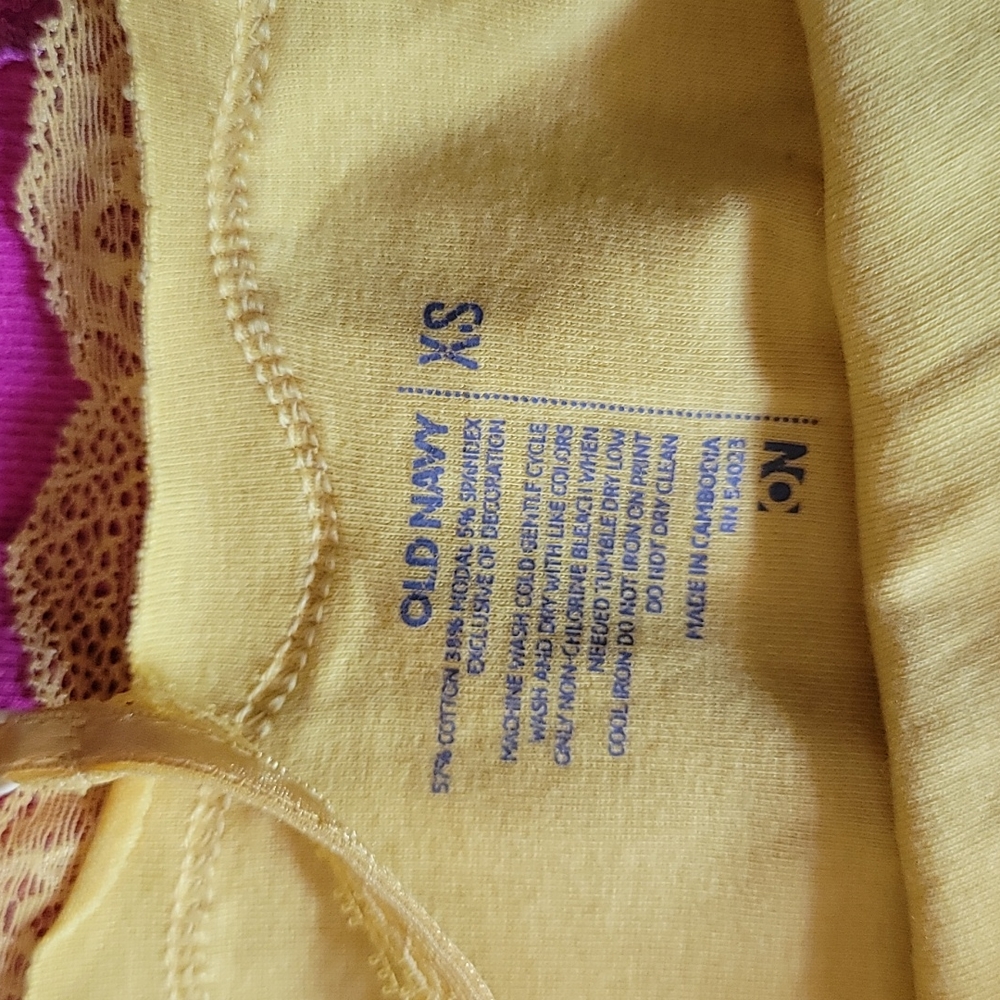 Green Yellow Tank Tops Size XS, 0-2 - Picture 2 of 4